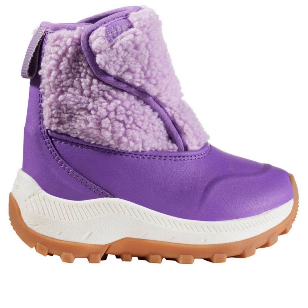 L.L. Bean Kids Lavender Boots with Tan Sole